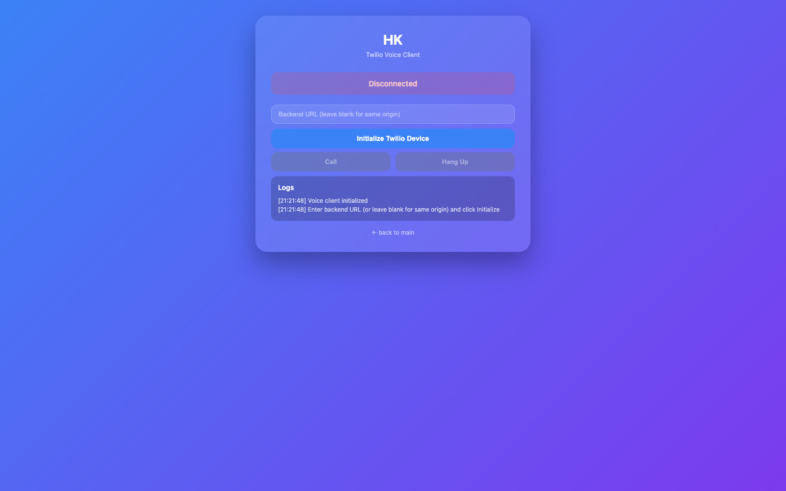 Voice page